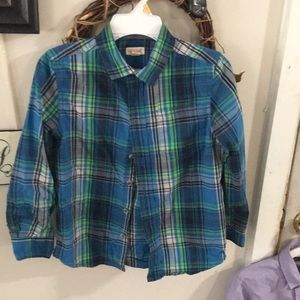 Boys cat and jack size 6 plaid shirt